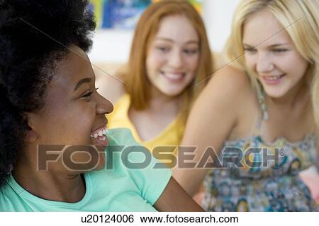 Teenage friends View Large Photo Image Stock Photograph - Teenage friends. Fotosearch