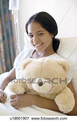 Stock Photo - Teenage hospital patient. Fotosearch