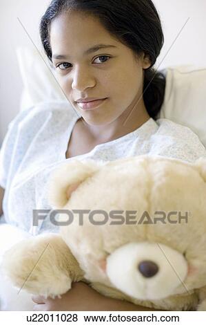 Stock Photo - Teenage hospital patient. Fotosearch