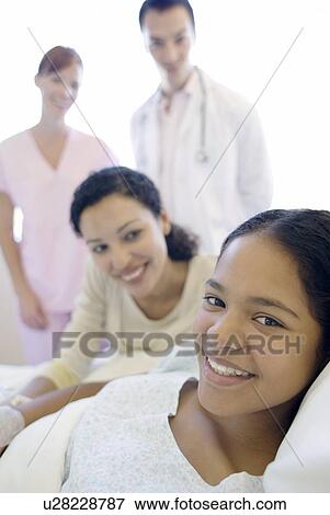 Stock Photo - Teenage hospital patient. Fotosearch