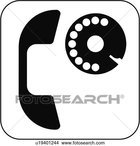 Telephone symbol, artwork View Large Photo Image Picture - Telephone symbol, artwork. Fotosearch