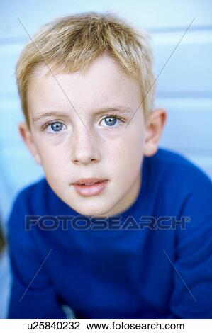 Stock Image - Thoughtful boy. Fotosearch