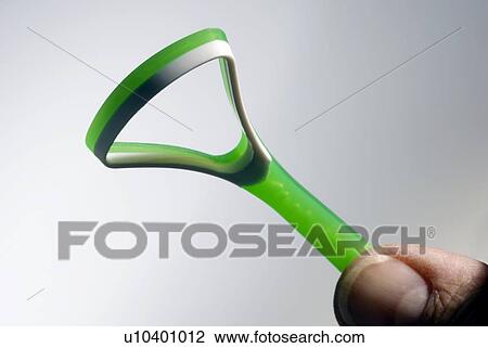 Stock Image - Tongue cleaner. Fotosearch
