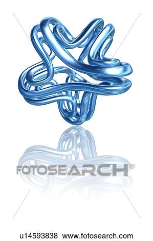 Stock Photo - Torus knot, computer artwork. Fotosearch