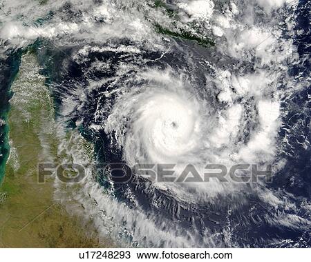 Stock Image - Tropical cyclone Ingrid. Fotosearch