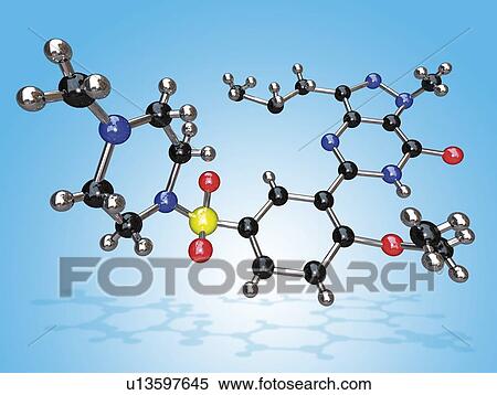 Stock Photography - Viagra drug molecule. Fotosearch