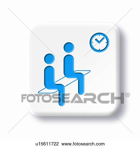Stock Image - Waiting room symbol, artwork. Fotosearch