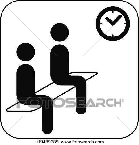 Stock Photo - Waiting room symbol, artwork. Fotosearch