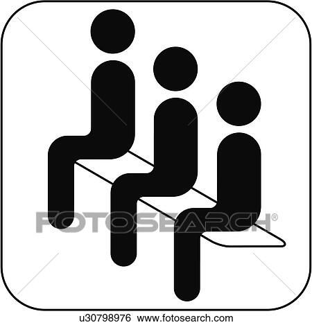 Waiting room symbol, artwork View Large Photo Image Stock Photograph - Waiting room symbol, artwork. Fotosearch