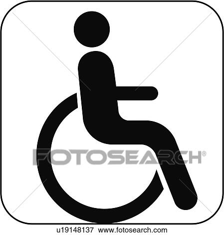 Wheelchair symbol, artwork View Large Photo Image Stock Photo - Wheelchair symbol, artwork. Fotosearch