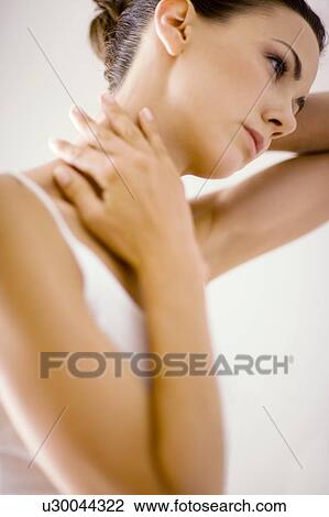 Stock Image - Woman in her underwear. Fotosearch