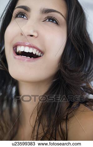 Woman laughing View Large Photo Image Stock Image - Woman laughing. Fotosearch