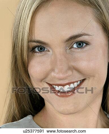 Woman smiling View Large Photo Image Stock Image - Woman smiling. Fotosearch