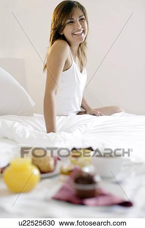 Woman waking View Large Photo Image Stock Image - Woman waking. Fotosearch