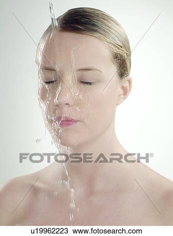 Woman with wet skin View Large Photo Image Stock Image - Woman with wet skin. Fotosearch