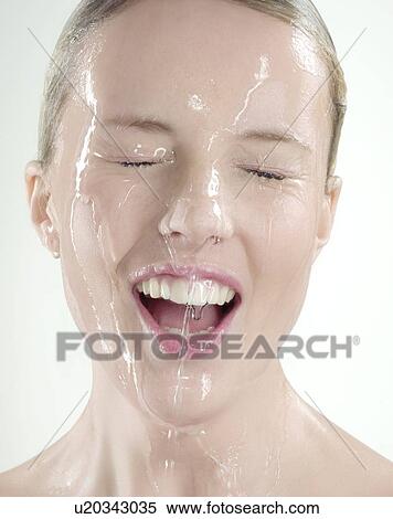 Woman with wet skin View Large Photo Image Stock Photography - Woman with wet skin. Fotosearch