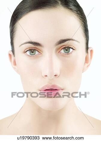 Stock Image - Woman's face. Fotosearch