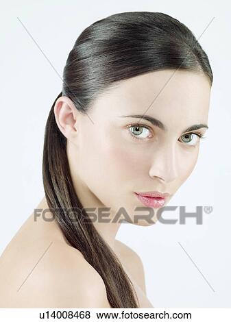 Woman's face View Large Photo Image Stock Photo - Woman's face. Fotosearch