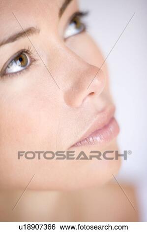 Woman's face View Large Photo Image Stock Photograph - Woman's face. Fotosearch