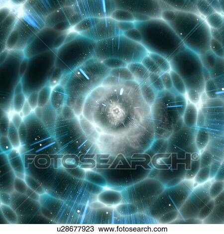 Stock Image - Wormhole, artwork. Fotosearch