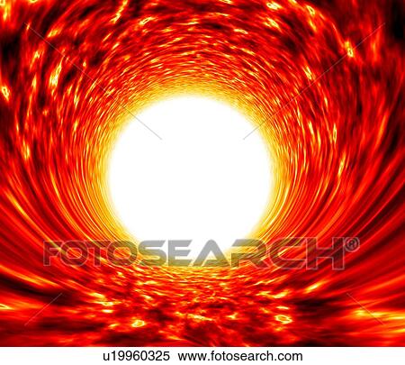 Stock Photography - Wormhole, artwork. Fotosearch
