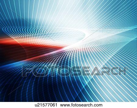 Stock Image - Abstract line pattern, artwork. Fotosearch
