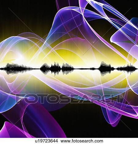 Abstract sound waves View Large Photo Image Picture - Abstract sound waves. Fotosearch