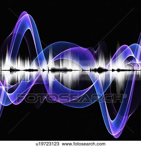 Abstract sound waves View Large Photo Image Stock Image - Abstract sound waves. Fotosearch
