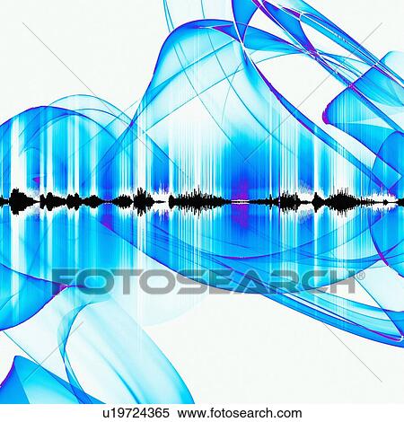 Stock Photography - Abstract sound waves. Fotosearch