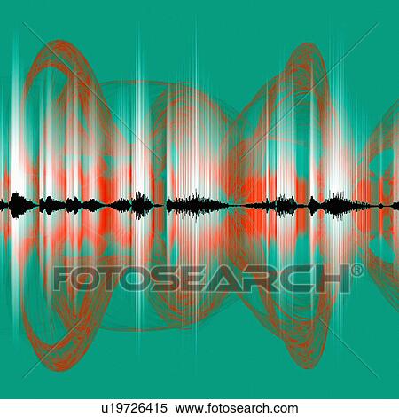Stock Photography - Abstract sound waves. Fotosearch