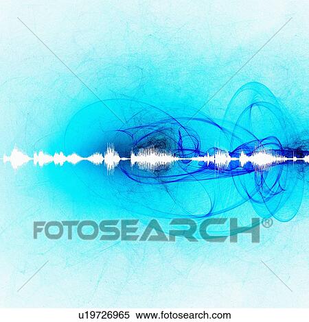 Stock Photography - Abstract sound waves. Fotosearch