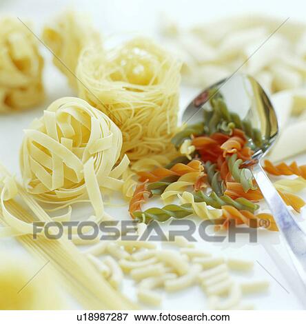 Assorted pasta View Large Photo Image Stock Photo - Assorted pasta. Fotosearch