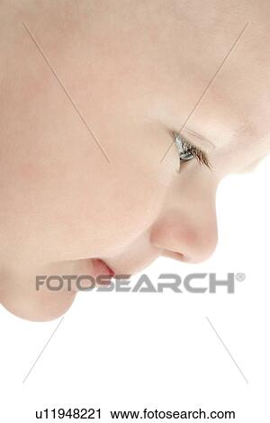 Stock Image - Baby's face. Fotosearch
