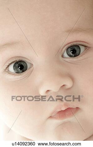 Stock Image - Baby's face. Fotosearch