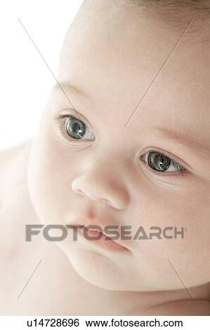 Stock Photograph - Baby's face. Fotosearch