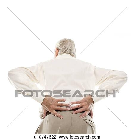 Stock Image - Back pain. Fotosearch