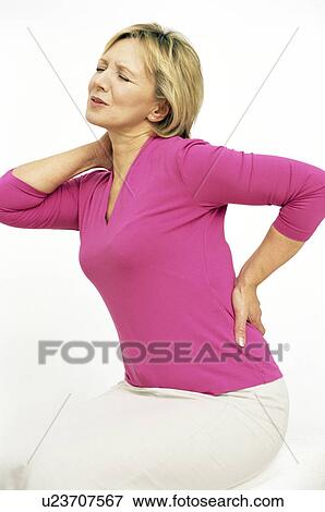 Stock Photo - Back pain. Fotosearch