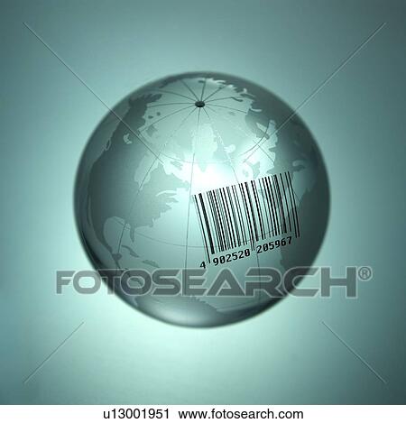 Barcoded Earth View Large Photo Image Stock Image - Barcoded Earth. Fotosearch