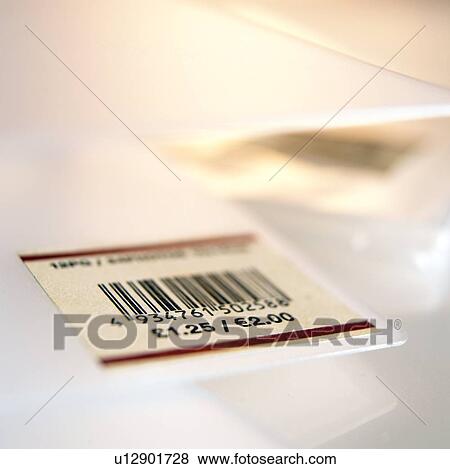 Barcoded price label View Large Photo Image Stock Photo - Barcoded price label. Fotosearch