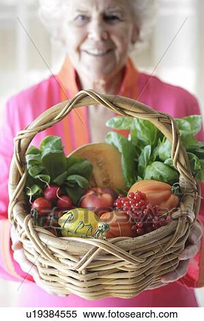 Basket of fresh fruit and vegetables View Large Photo Image Stock Photography - Basket of fresh fruit and vegetables. Fotosearch