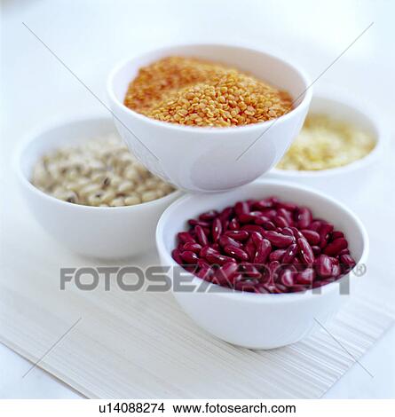 Picture - Beans and pulses. Fotosearch