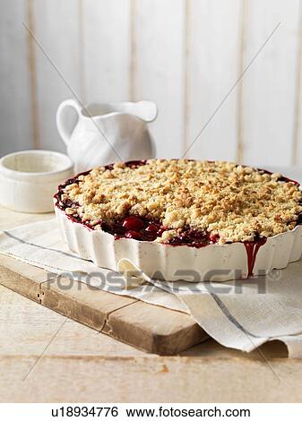 Berry crumble dessert View Large Photo Image Stock Photograph - Berry crumble dessert. Fotosearch