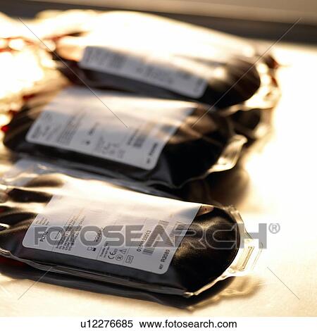 Stock Photography - Blood bags. Fotosearch