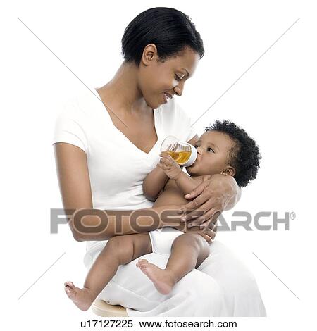 Stock Photography - Bottle-feeding. Fotosearch