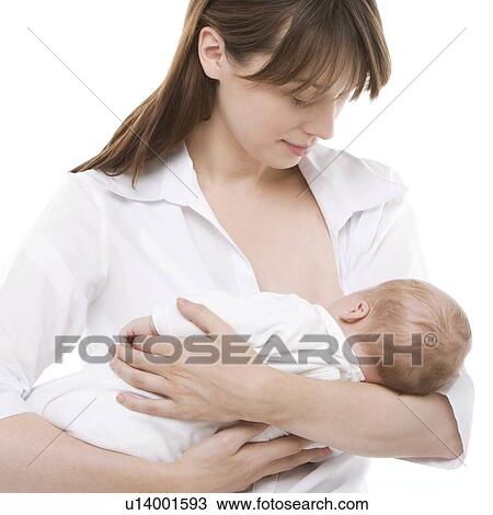 Stock Image - Breastfeeding. Fotosearch