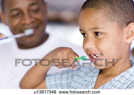 Stock Photo - Brushing teeth. Fotosearch