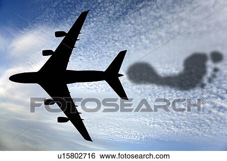 Stock Photograph - Carbon footprint, conceptual image. Fotosearch