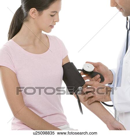Stock Photography - Checking blood pressure. Fotosearch