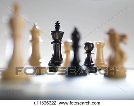 Stock Image - Chess pieces. Fotosearch