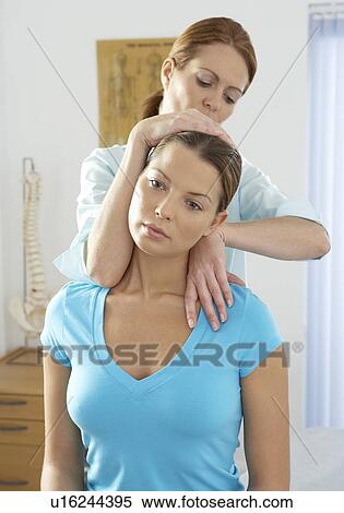 Stock Photography - Chiropractic treatment. Fotosearch